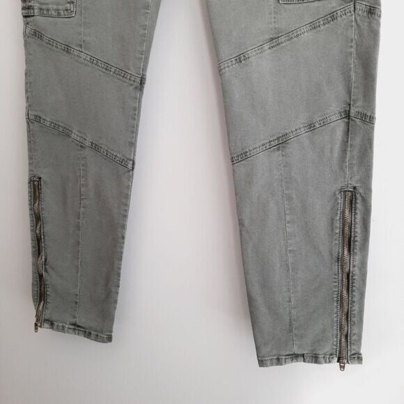 J BRAND Houlihan Vintage Olive Cargo Ankle Zip Low Rise Jeans Sz 31 - Picture 7 of 15